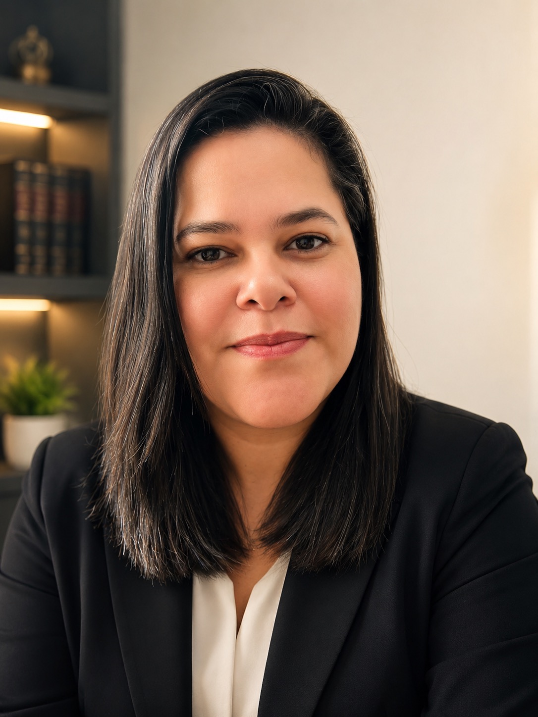 Dra. Rosemeire Figueiredo, advogada, em seu ambiente de trabalho